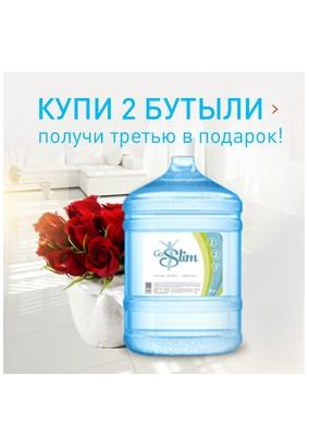 Купи 2 бутыли “Go Slim” получи одну в подарок!