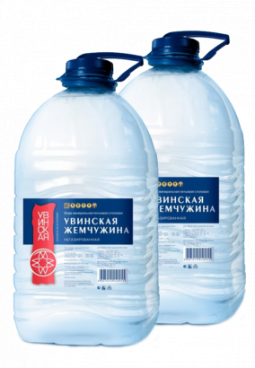 Питьевая вода "Увинская Жемчужина" 5 л, 2 шт./упаковка